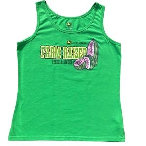 John Deere Green Tank Top - Farm Raised Design